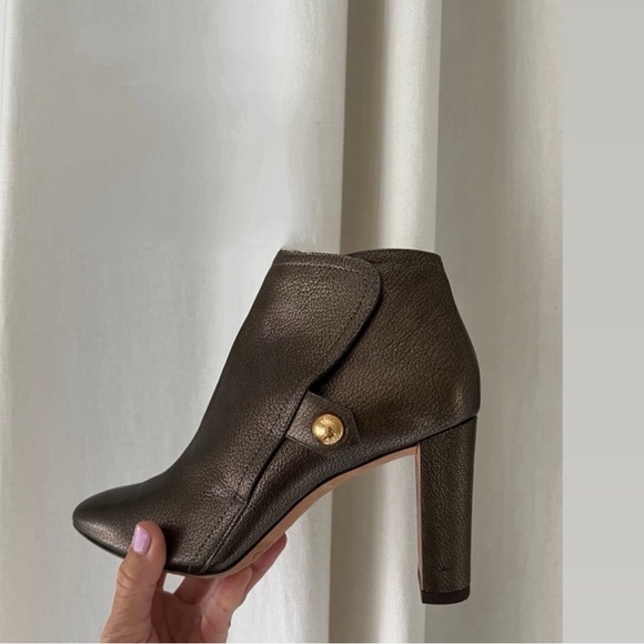 Jimmy Choo metallic bronze bootie. Size 37 - Picture 1 of 4